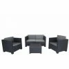 Charles Bentley Shaf Diva Comfort Lounge Set Includes Sofa, Armchairs & Table -CHARLES BENTLEY Shop 19847401 1