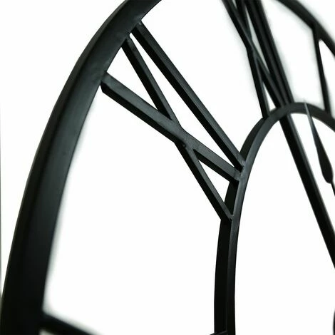 Charles Bentley Round Skeleton Clock with Roman Numerals Matte Black 80cm Charles Bentley Round Skeleton Clock With Roman Numerals Matte Black 80cm -CHARLES BENTLEY Shop 20038434 2