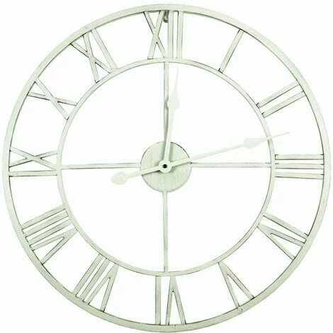 Charles Bentley Round Skeleton Clock with Roman Numerals Antique Cream 60cm Charles Bentley Round Skeleton Clock With Roman Numerals Antique Cream 60cm -CHARLES BENTLEY Shop 20098098 1