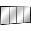 Charles Bentley XL Industrial Wrought Iron Rectangular Mirror Black 140x75cm 2 Charles Bentley XL Industrial Wrought Iron Rectangular Mirror Black 140x75cm -CHARLES BENTLEY Shop 20098101 1