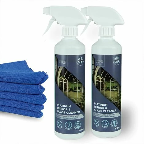 Charles Bentley Duo Set of Glass and Mirror Cleaners with Microfiber Cloths Charles Bentley Duo Set Of Glass And Mirror Cleaners With Microfiber Cloths -CHARLES BENTLEY Shop 20363368 1