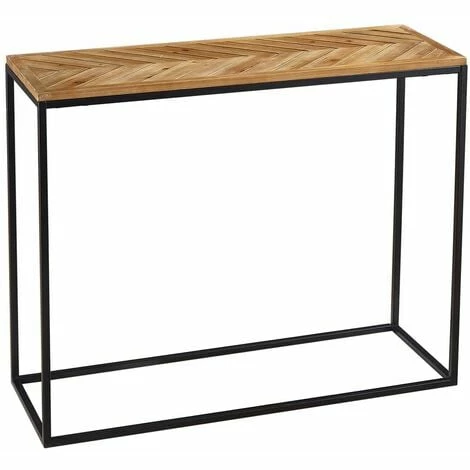 Charles Bentley Industrial Chevron Console Contemporary Wood Metal Table Charles Bentley Industrial Chevron Console Contemporary Wood Metal Table -CHARLES BENTLEY Shop 22402537 1