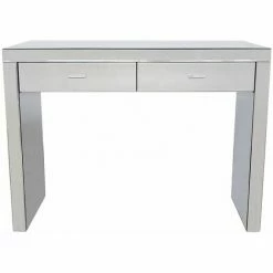 Charles Bentley Mirrored Glass Hallway Furniture 2 Drawer Dressing Console Table