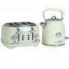 Charles Bentley 1.7L Kettle & 4 Slice Toaster Set Cream & Chrome Fast Boil -CHARLES BENTLEY Shop 24729434 1