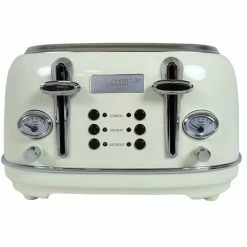 Charles Bentley 4 Slice Stainless Steel Toaster W Tray Cream & Chrome 4 Charles Bentley 4 Slice Stainless Steel Toaster W Tray Cream & Chrome -CHARLES BENTLEY Shop 24870038 4