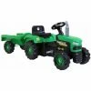 CHARLES BENTLEY Dolu Children's Ride On Tractor With Trailer Green -CHARLES BENTLEY Shop 2533776 1