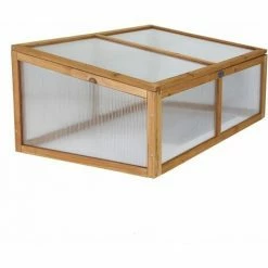 Charles Bentley FSC Cold Frame Greenhouse Box Small H40 X L60 X W100cm Natural