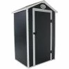 Charles Bentley Plastic Storage Shed 4.4ft X 3.4ft Grey Small Roof Outdoor Tall -CHARLES BENTLEY Shop 28187848 1