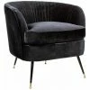 Charles Bentley Milan Velvet Accent Chair Black Tub Armchair Pleat Velvet 2 Charles Bentley Milan Velvet Accent Chair Black Tub Armchair Pleat Velvet -CHARLES BENTLEY Shop 28720120 1