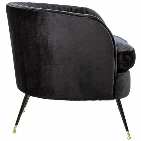 Charles Bentley Milan Velvet Accent Chair Black Tub Armchair Pleat Velvet Charles Bentley Milan Velvet Accent Chair Black Tub Armchair Pleat Velvet -CHARLES BENTLEY Shop 28720120 2