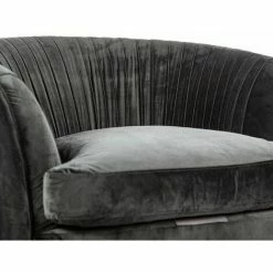 Charles Bentley Milan Velvet Accent Chair Black Tub Armchair Pleat Velvet 5 Charles Bentley Milan Velvet Accent Chair Black Tub Armchair Pleat Velvet -CHARLES BENTLEY Shop 28720120 4