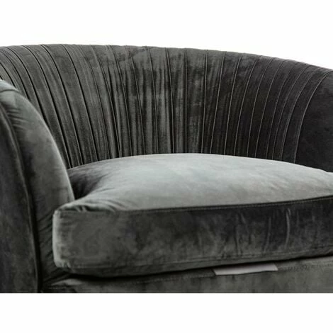 Charles Bentley Milan Velvet Accent Chair Black Tub Armchair Pleat Velvet Charles Bentley Milan Velvet Accent Chair Black Tub Armchair Pleat Velvet -CHARLES BENTLEY Shop 28720120 4