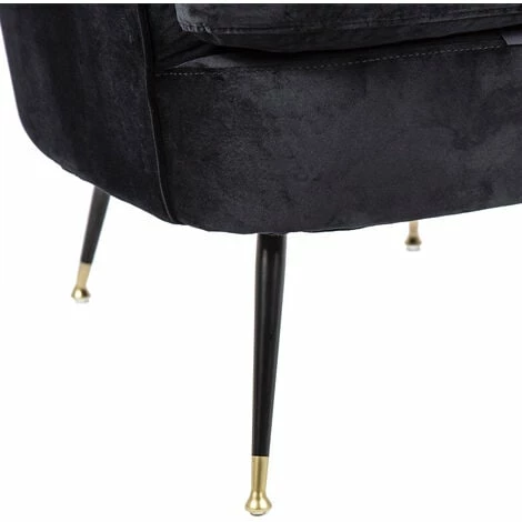 Charles Bentley Milan Velvet Accent Chair Black Tub Armchair Pleat Velvet Charles Bentley Milan Velvet Accent Chair Black Tub Armchair Pleat Velvet -CHARLES BENTLEY Shop 28720120 5
