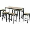 Charles Bentley Polywood And Extrusion Aluminium 6 Seater Bar Style Dining Set -CHARLES BENTLEY Shop 29440786 1