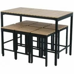 Charles Bentley Polywood And Extrusion Aluminium 6 Seater Bar Style Dining Set 3 Charles Bentley Polywood And Extrusion Aluminium 6 Seater Bar Style Dining Set -CHARLES BENTLEY Shop 29440786 2