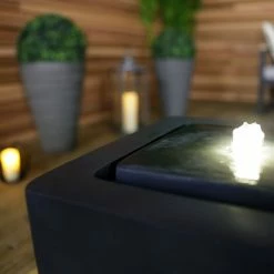Charles Bentley Granite Cube Water Feature With LED Lights H39 X L38.5 X W38.5cm -CHARLES BENTLEY Shop 30807312 5