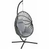 Charles Bentley Egg Shaped Swing Chair H203 X D126 X W126cm Grey Hanging Seat -CHARLES BENTLEY Shop 30807318 1