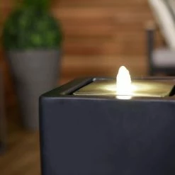 Charles Bentley Granite Tall Water Feature With LED Lights H58.5 X L28 X W28cm -CHARLES BENTLEY Shop 30807324 5