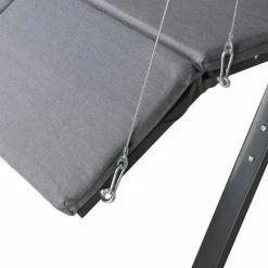 Charles Bentley 3 Seater Lounger Swing Chair For Garden Or Patio - Grey -CHARLES BENTLEY Shop 31572014 5