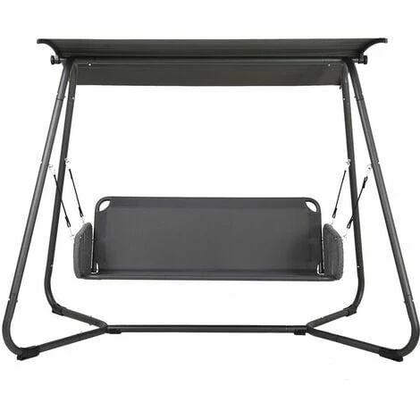Charles Bentley 3 Seater Rope and Steel Garden Swing for Garden or Patio Grey Charles Bentley 3 Seater Rope And Steel Garden Swing For Garden Or Patio Grey -CHARLES BENTLEY Shop 32533349 2