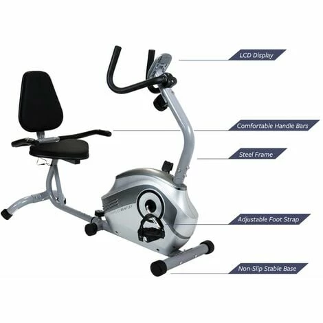 Charles Bentley Recumbent Exercise Bike 8 Level Adjustable Resistance Charles Bentley Recumbent Exercise Bike 8 Level Adjustable Resistance -CHARLES BENTLEY Shop 3299402 2