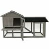Charles Bentley Two Storey Guinea Pig / Pet Hutch With Run Grey -CHARLES BENTLEY Shop 34113777 1