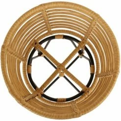 Charles Bentley Casablanca Plant Stand Large Natural Black Rattan 60x35cm -CHARLES BENTLEY Shop 35016693 4