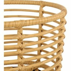 Charles Bentley Casablanca Plant Stand Large Natural Black Rattan 60x35cm -CHARLES BENTLEY Shop 35016693 5