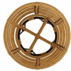 Charles Bentley Casablanca Plant Stand Medium Natural Black Rattan 50x30cm -CHARLES BENTLEY Shop 35105225 4