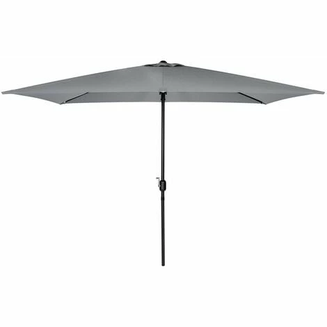 Charles Bentley 3m x 2m Rectangular Outdoor Garden Parasol Umbrella - Light Grey Charles Bentley 3m X 2m Rectangular Outdoor Garden Parasol Umbrella - Light Grey -CHARLES BENTLEY Shop 3621344 1