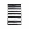 Charles Bentley Stripe Waterproof Rug Indoor/Outdoor Black 120x170cm -CHARLES BENTLEY Shop 36569967 1