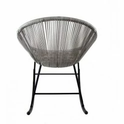 Charles Bentley Bali Rocking Outdoor Garden Patio Chair - Grey -CHARLES BENTLEY Shop 37143562 4