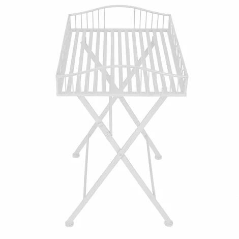 Charles Bentley Wrought Decorative Iron Garden Side Table - White Charles Bentley Wrought Decorative Iron Garden Side Table - White -CHARLES BENTLEY Shop 37143564 2