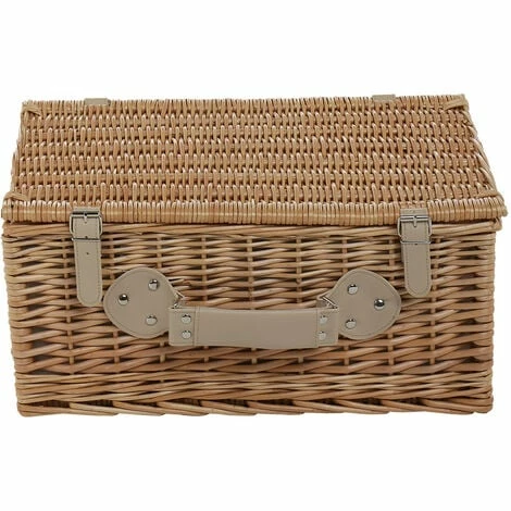 Charles Bentley 4 Person Wicker Picnic Basket Leaf Print Hamper Plates Glasses Charles Bentley 4 Person Wicker Picnic Basket Leaf Print Hamper Plates Glasses -CHARLES BENTLEY Shop 37221230 2