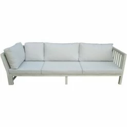 Charles Bentley FSC Acacia White Washed Wooden Corner Lounge Set Grey Cushions -CHARLES BENTLEY Shop 37471547 4