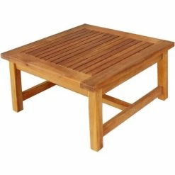 Charles Bentley FSC Acacia Wood And Rope Bistro Set 2 Chairs And Coffee Table -CHARLES BENTLEY Shop 37472129 5