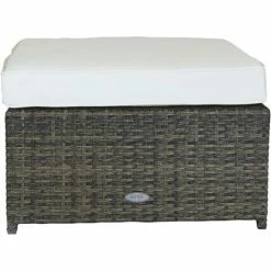 Charles Bentley L-Shaped 3 Seater Outdoor Rattan Furniture Lounge Set - Natural -CHARLES BENTLEY Shop 3910072 4