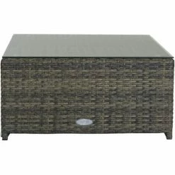 Charles Bentley L-Shaped 3 Seater Outdoor Rattan Furniture Lounge Set - Natural -CHARLES BENTLEY Shop 3910072 5