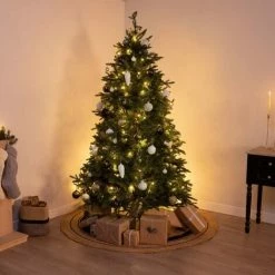 Charles Bentley Luxury 6ft Pre-Lit Faux Hinged Christmas Tree 48" Wide 340LED -CHARLES BENTLEY Shop 39668845 5