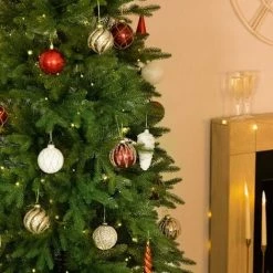 Charles Bentley Luxury 7ft Slimline Faux Artificial Christmas Tree 41" Wide -CHARLES BENTLEY Shop 39669277 4