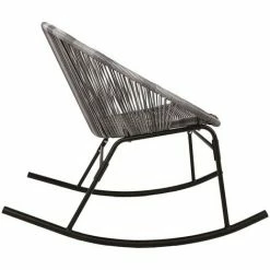 Charles Bentley Zanzibar Rocking Chair Grey Rattan String Seat -CHARLES BENTLEY Shop 40314767 3
