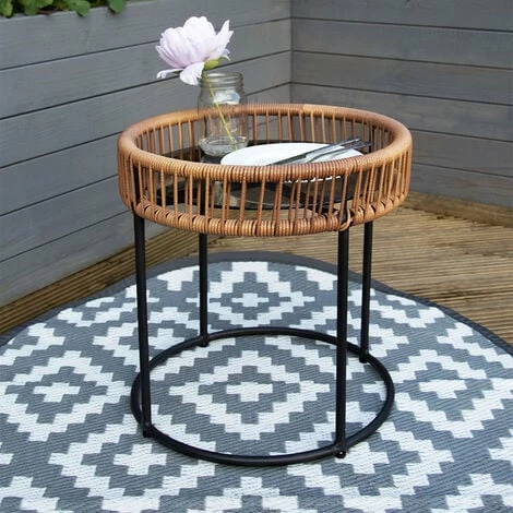 Charles Bentley Zanzibar Coffee Table Natural Side Rattan Side Table Brown Charles Bentley Zanzibar Coffee Table Natural Side Rattan Side Table Brown -CHARLES BENTLEY Shop 40321474 3