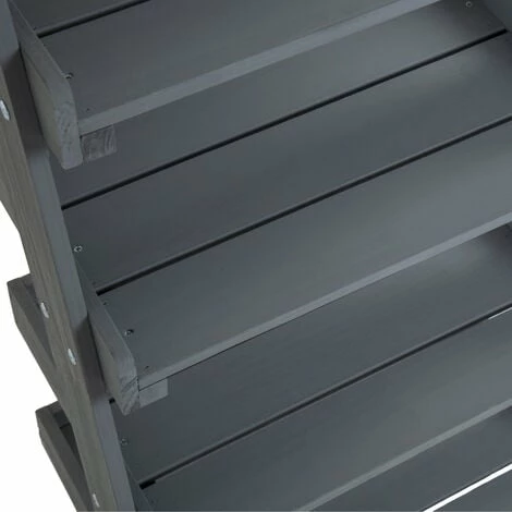 Charles Bentley FSC Slim Wooden Ladder Planter - Grey Tall 5 Shelves Charles Bentley FSC Slim Wooden Ladder Planter - Grey Tall 5 Shelves -CHARLES BENTLEY Shop 41377973 4