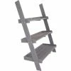 Charles Bentley FSC Wide Wooden Ladder Planter - Grey 3 Shelves -CHARLES BENTLEY Shop 41377974 1