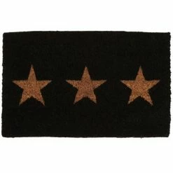 Charles Bentley 35" Black Triple Star Coir Door Mat Large Heavy Duty 60x90cm 3 Charles Bentley 35" Black Triple Star Coir Door Mat Large Heavy Duty 60x90cm -CHARLES BENTLEY Shop 42268025 2