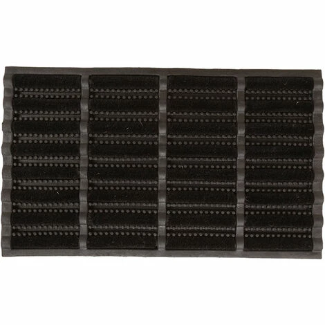 Charles Bentley 29.5" Black Coir and Rubber Boot Scraper Door Mat 45x75cm Charles Bentley 29.5" Black Coir And Rubber Boot Scraper Door Mat 45x75cm -CHARLES BENTLEY Shop 42268026 1