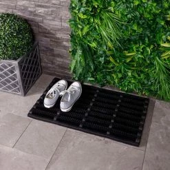 Charles Bentley 29.5" Black Coir And Rubber Boot Scraper Door Mat 45x75cm 5 Charles Bentley 29.5" Black Coir And Rubber Boot Scraper Door Mat 45x75cm -CHARLES BENTLEY Shop 42268026 4