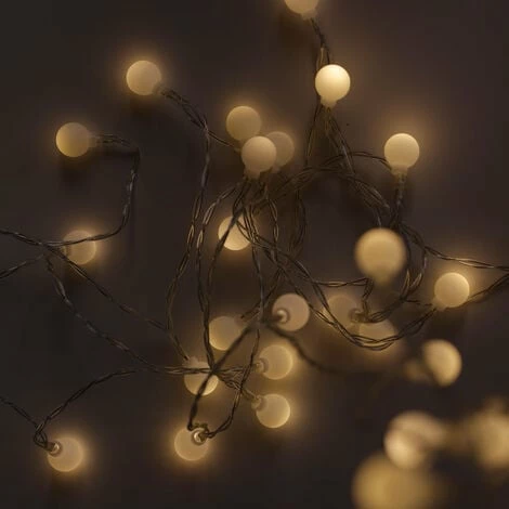 Charles Bentley Mini Snow Ball String Lights 6m Waterproof Battery Powered Charles Bentley Mini Snow Ball String Lights 6m Waterproof Battery Powered -CHARLES BENTLEY Shop 44848320 2