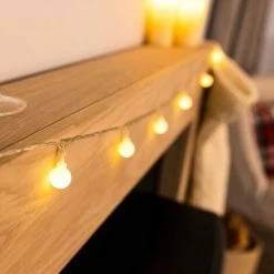 Charles Bentley Mini Snow Ball String Lights 6m Waterproof Battery Powered 5 Charles Bentley Mini Snow Ball String Lights 6m Waterproof Battery Powered -CHARLES BENTLEY Shop 44848320 4