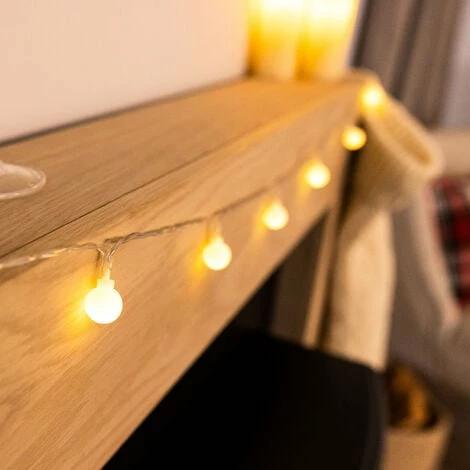 Charles Bentley Mini Snow Ball String Lights 6m Waterproof Battery Powered Charles Bentley Mini Snow Ball String Lights 6m Waterproof Battery Powered -CHARLES BENTLEY Shop 44848320 4